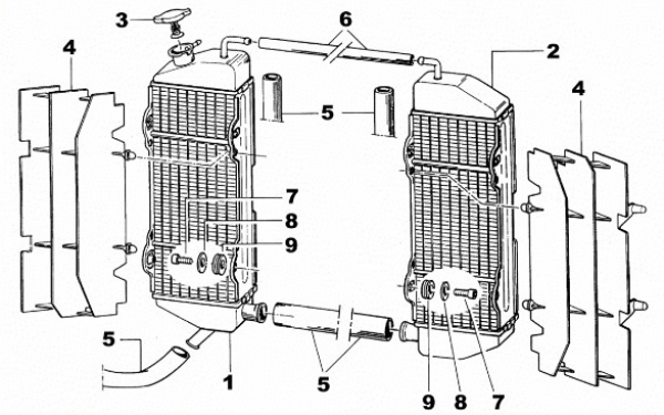 Kühlerprotektor 2 Takt ab Mod. 1998