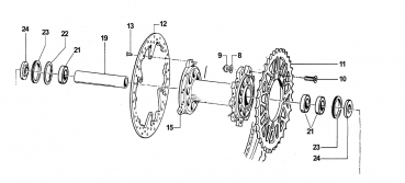 Wellendichtring Hinterrad ab Mod. 2015