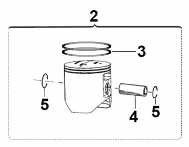 Kolben-Kit Original TM Racing 300cc 2-Ring ab Modell 2001
