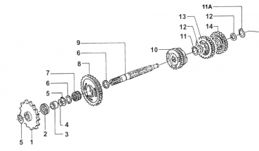 O-Ring Antriebswelle 80 - 144 ccm