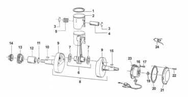 Kolbenbolzenlager 250/300 cc