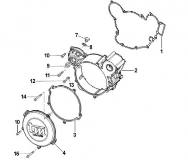 Kupplungsdeckel 85cc bis 144cc