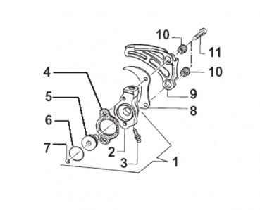 Preview: Kupplungsnehmer 80/85/125/144 Modell 1995 - 2023