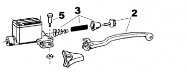 Befestigungsschraube Brems- und Kupplungs-Hebel Brembo