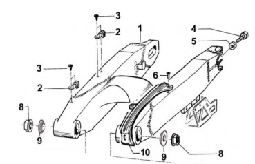 Schwingenschleifschutz Modell 2005 - 2014