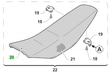 Sitzbezug TM Racing 4-Takt MY 2015 - 2021