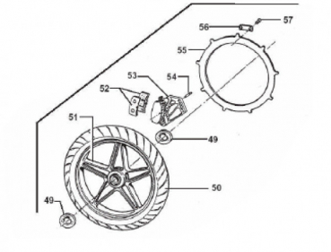 Bremsbeläge vorne TM Racing SMM für 420mm Bremsring