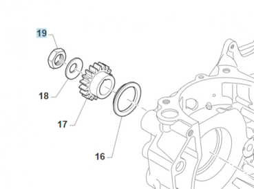 Mutter Kurbelwelle 4-Takt