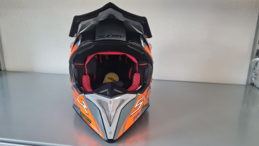 Preview: Suomy MR Jump 2.0 Off-Road-Helm FLAGSHIP Grau/Schwarz/Rot ECE 22.06