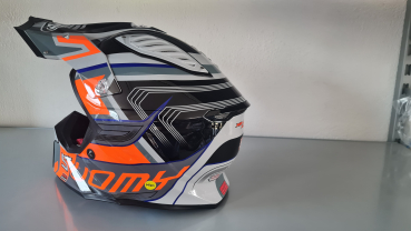 Preview: Suomy MR Jump 2.0 Off-Road-Helm FLAGSHIP Grau/Schwarz/Rot ECE 22.06