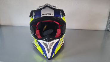 Preview: Suomy MR Jump 2.0 Off-Road-Helm FLAGSHIP Weiß/Blau/Gelb ECE 22.06