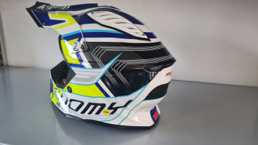 Preview: Suomy MR Jump 2.0 Off-Road-Helm FLAGSHIP Weiß/Blau/Gelb ECE 22.06