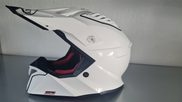 Suomy MR Jump 2.0 Off-Road-Helm Plain White ECE 22.06