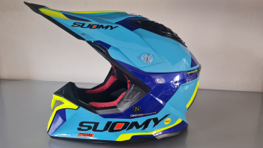 Suomy MR Jump 2.0 Off-Road-Helm POTENT Blau/Gelb ECE 22.06
