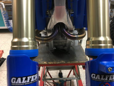 Preview: Gabelschleifschutz (2 Stück) für KYB 48 und Öhlins 48 USD, blau