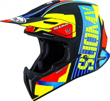 Suomy X-WING Off-Road-Helm AMPED schwarz/hell-blau