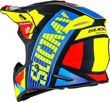 Suomy X-WING Off-Road-Helm AMPED schwarz/hell-blau