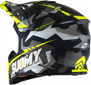 Suomy X-WING Off-Road-Helm CAMOUFLAGER matt neon-gelb