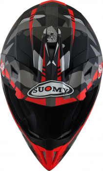 Suomy X-WING Off-Road-Helm CAMOUFLAGER matt neon-rot