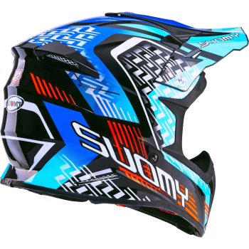 Preview: Suomy X-WING Off-Road-Helm MOTLEY blau/schwarz