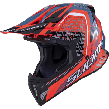 Preview: Suomy X-WING Off-Road-Helm MOTLEY rot/schwarz