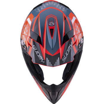Preview: Suomy X-WING Off-Road-Helm MOTLEY rot/schwarz