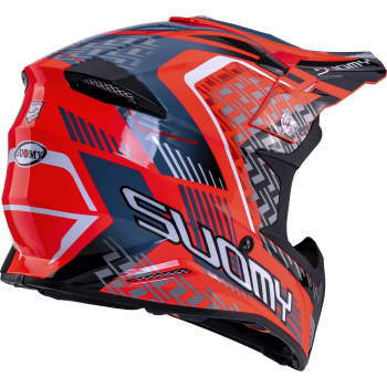 Preview: Suomy X-WING Off-Road-Helm MOTLEY rot/schwarz