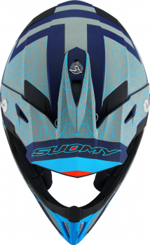 Preview: Suomy X-WING Off-Road-Helm REEL matt neon-blau