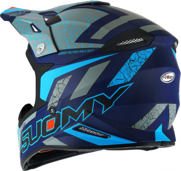 Suomy X-WING Off-Road-Helm REEL matt neon-blau