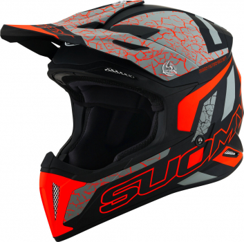 Preview: Suomy X-WING Off-Road-Helm REEL matt neon-orange