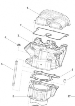 Ventildeckeldichtung 250Fi