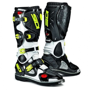 SIDI Crossfire Offroad-Stiefel weiß-gelb