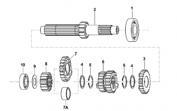 Kugellager Primärwelle 4-Takt 2RS1/C3