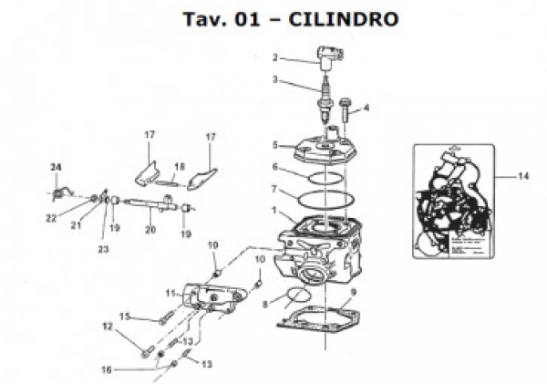 O-Ring Zylinderkopf 85ccm innen