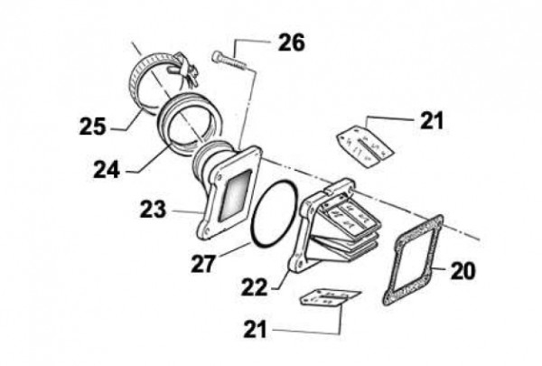 Membranplättchen V-Force3 125/144cc 2 Takt