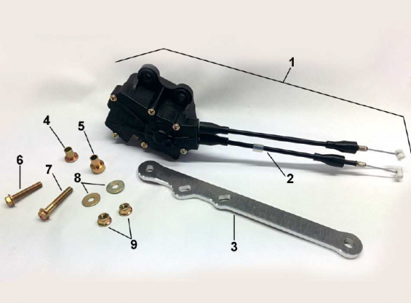 Servo-Motor mit Zügen und Gehäuse