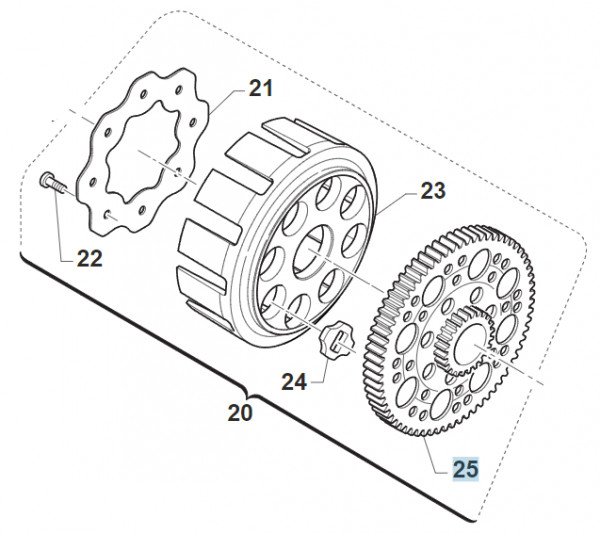Ruckdämpfergummi Kupplungskorb