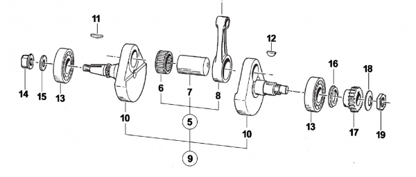 Keil, woodruff key KW 5x3x25 UNI7510R.F.A.