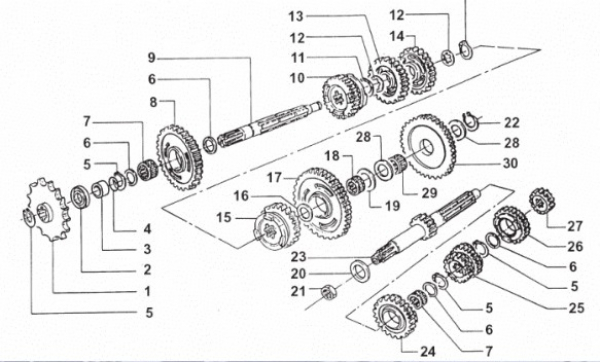 Seegerring Getriebe 20