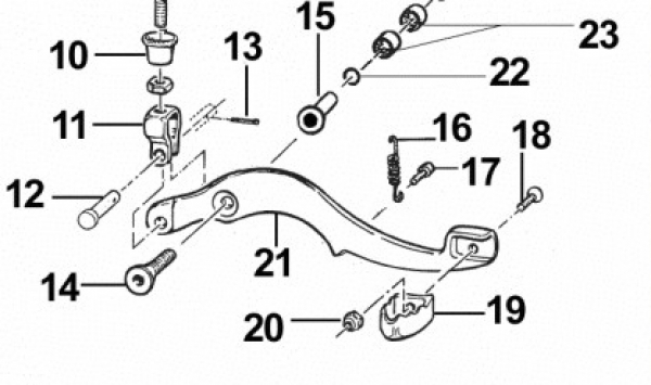 Vorderteil Fußbremshebel ab Mod. 1999