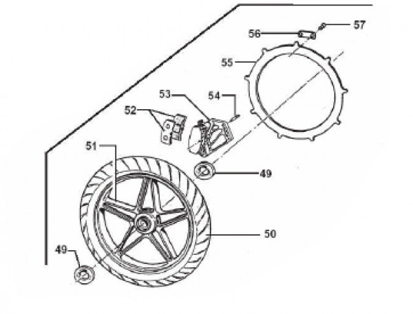 Bremsbeläge vorne TM Racing SMM für 420mm Bremsring