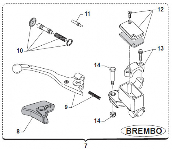Reparatur-Kit für Brembo Bremspumpe vorne