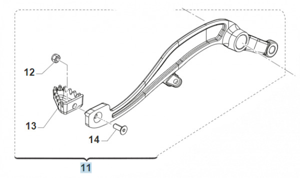 Bremspedal 450/530 ab MY 2022