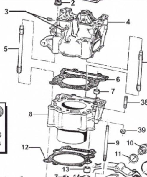 Zylinderkopfdichtung 530cc