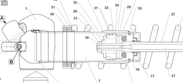 Mutter für Kolbenstange Stoßdämpfer TM Racing Factory