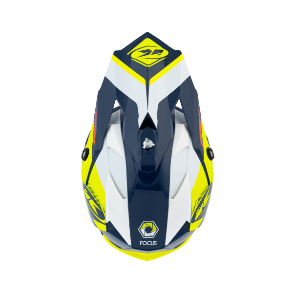 Kenny Track KID Helm navy-neongelb