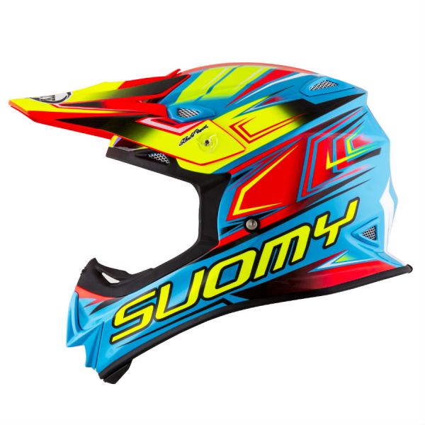 Suomy MR JUMP Off-Road-Helm START cyan/fuxia