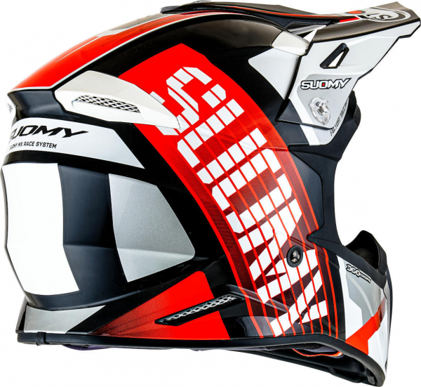 Suomy X-WING Off-Road-Helm AMPED schwarz/rot