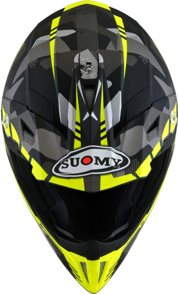 Suomy X-WING Off-Road-Helm CAMOUFLAGER matt neon-gelb