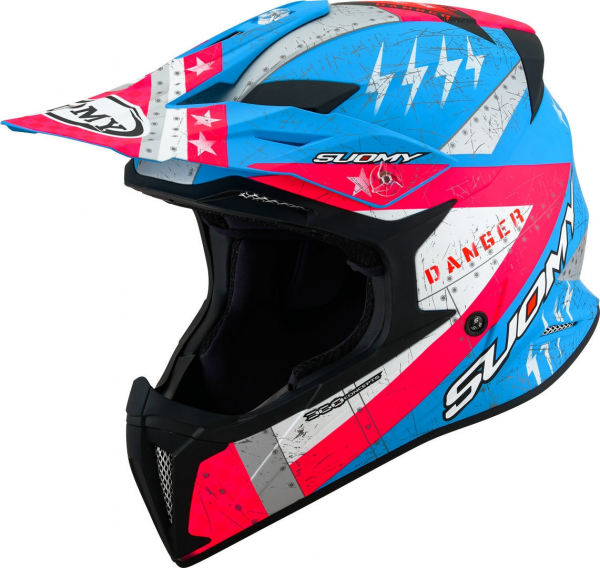 Suomy X-WING Off-Road-Helm JETFIGHTER matt pink